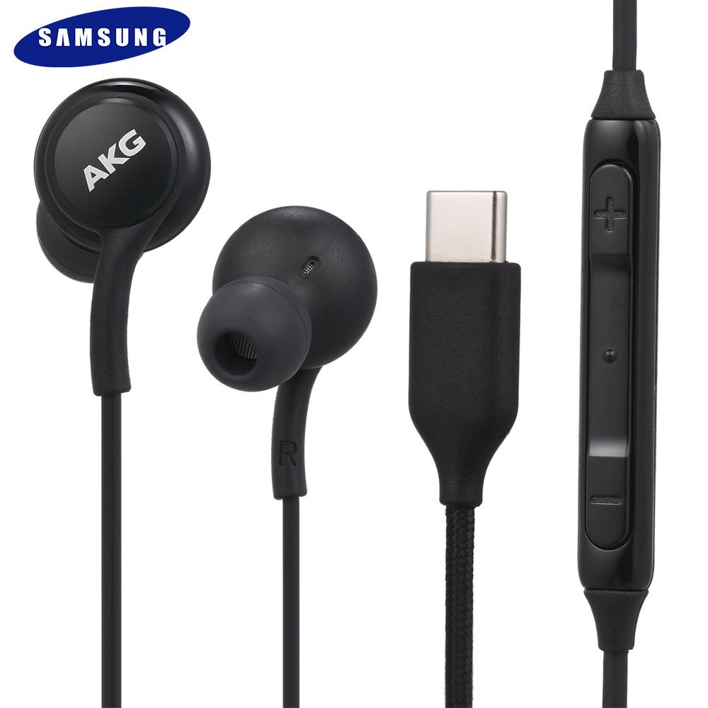 Наушники проводные Samsung Type-C Earphones Sound by AKG, черные (EO-IC100BWEGRU)  #1