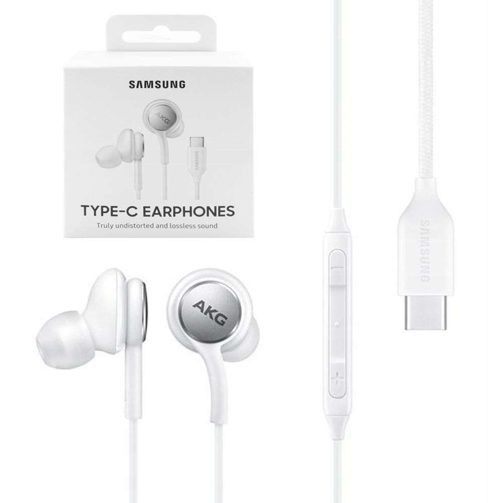 Проводные наушники Samsung Type-C Earphones Sound by AKG, Белые EO-IC100 (EO-IC100BWEGRU)  #1