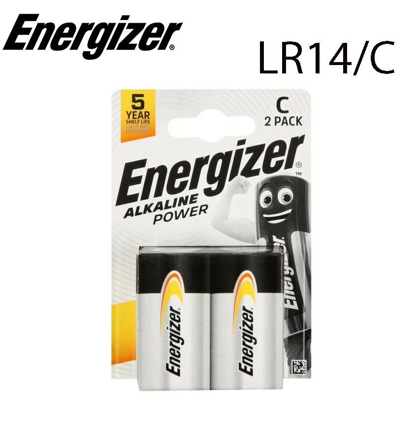 Energizer Батарейка C, Щелочной тип, 1,5 В, 2 шт #1