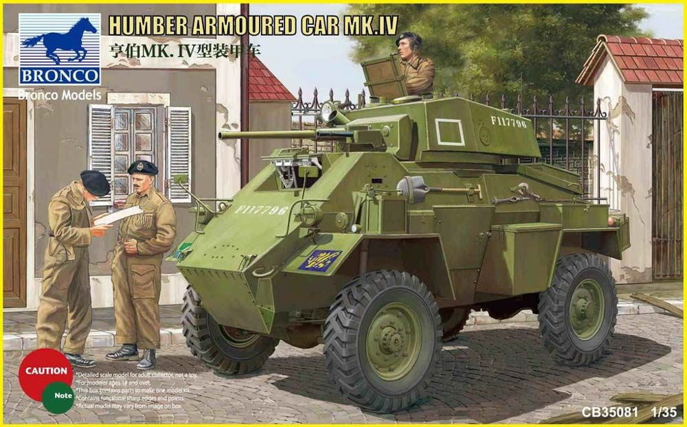 Сборная модель военной техники Bronco Models Humber Armored Car Mk. IV, масштаб 1/35  #1