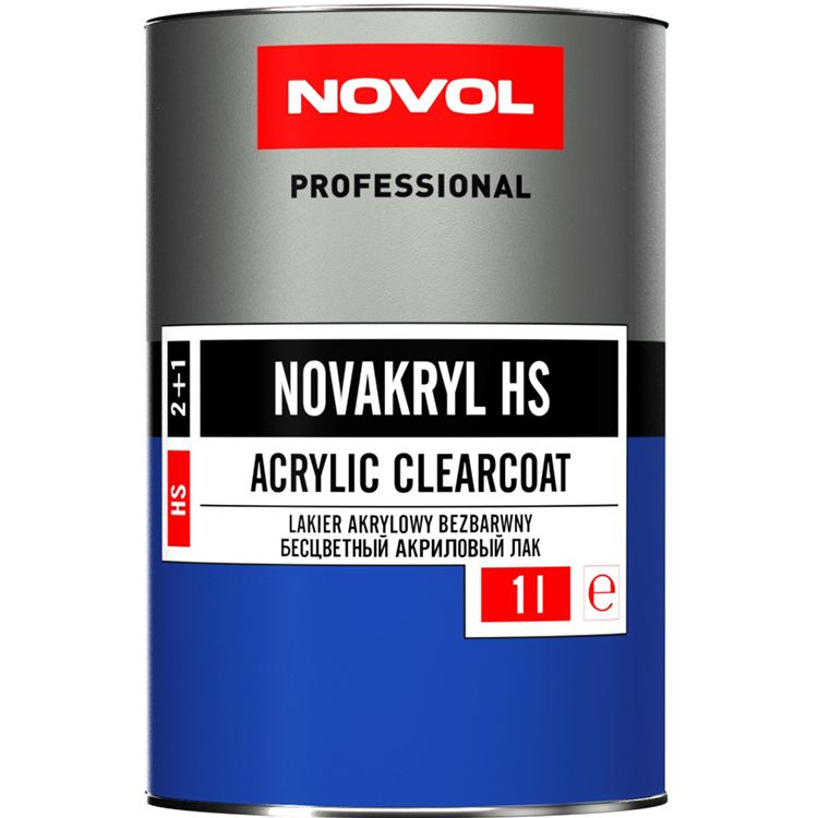 NOVOL NOVAKRYL HS Бесцветный акриловый лак (1 л) + Отвердитель NOVOL H5120 (0,5 л)  #1