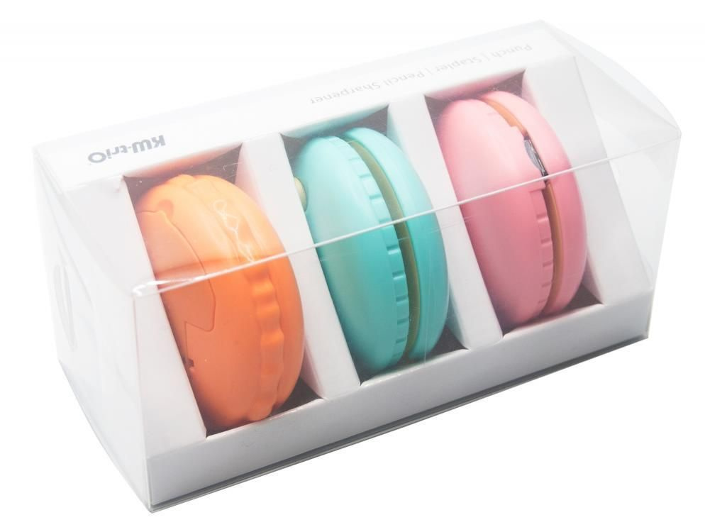 Настольный набор Kw-Trio 6351 Macaron 3 предмета, пластик, цвет ассорти (1174953)  #1