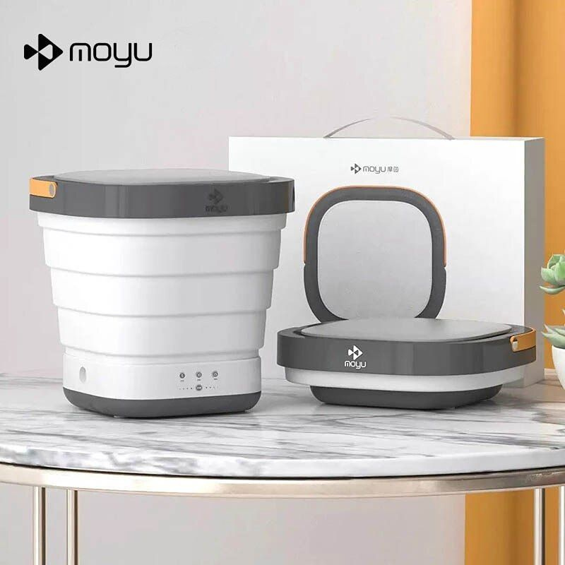 Складная мини стиральная машина Moyu Portable Folding Washing Machine (XPB08-F1) White  #1