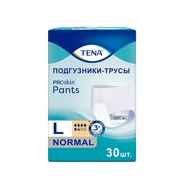 Подгузники-трусы Tena ProSkin Pants Normal Large, объем талии 100-135 см, 30 шт.  #1