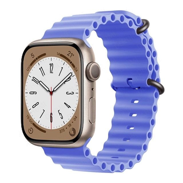 Ремешок для смарт-часов, фитнес-браслета Apple Watch Series 1 2 3 4 SE 5 6 7 8 ultra ультра силиконовый #1