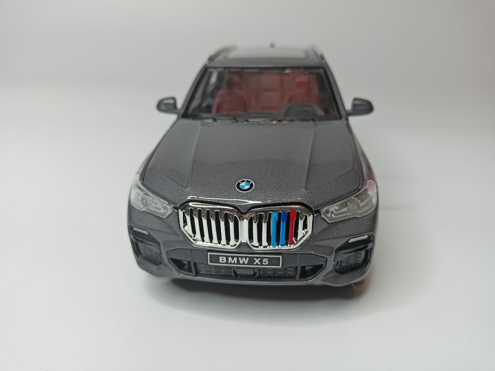 Модель автомобиля BMW X5 масштаб 1:24 коллекционная металлическая игрушка масштаб 1:24 серый  #1
