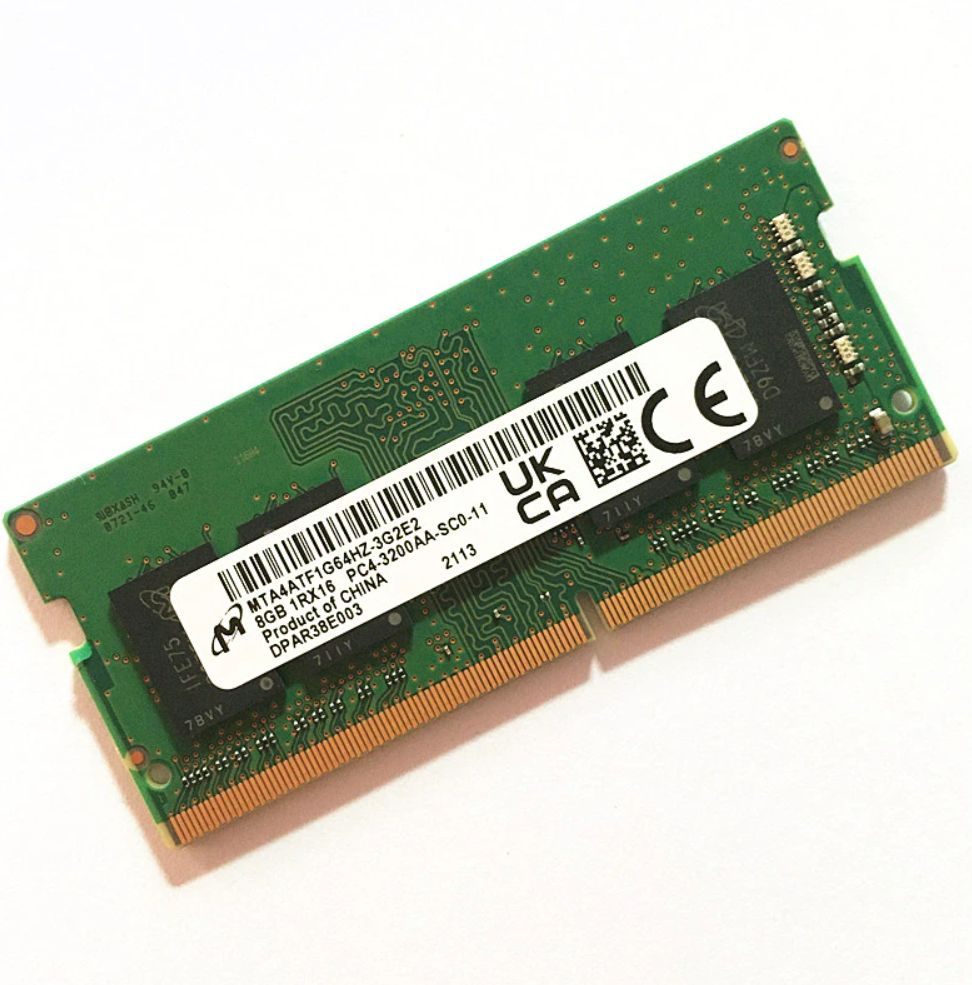 Micron Оперативная память sodimm3200 1x8 ГБ (8GB 1,2V 3200Mhz для ноутбука)  #1