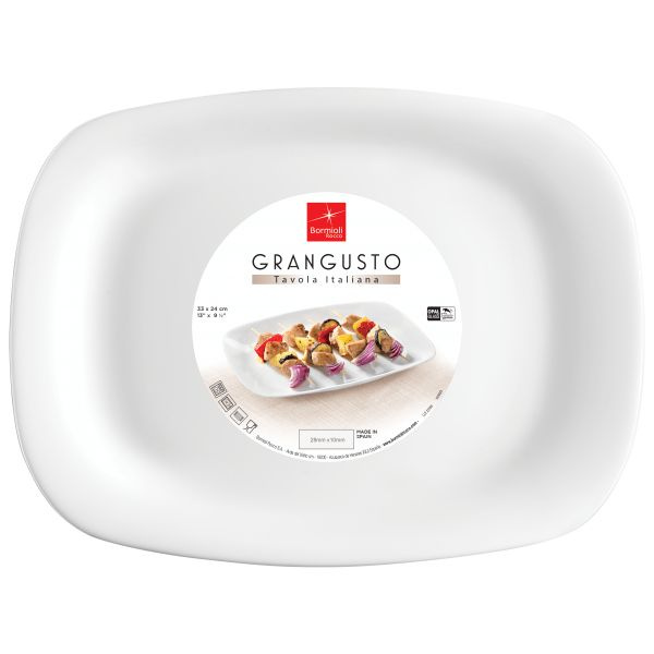 Блюдо для стейка 33х24 см Барбекю Grangusto Bormioli Rocco #1