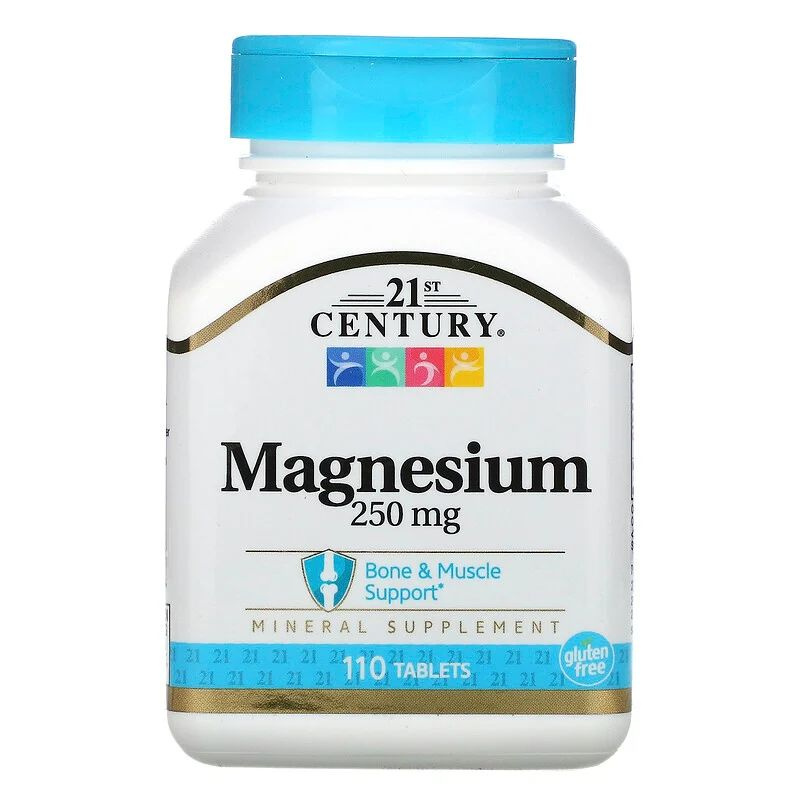 Магний 21st Century Magnesium 250 мг, 110 таблеток #1