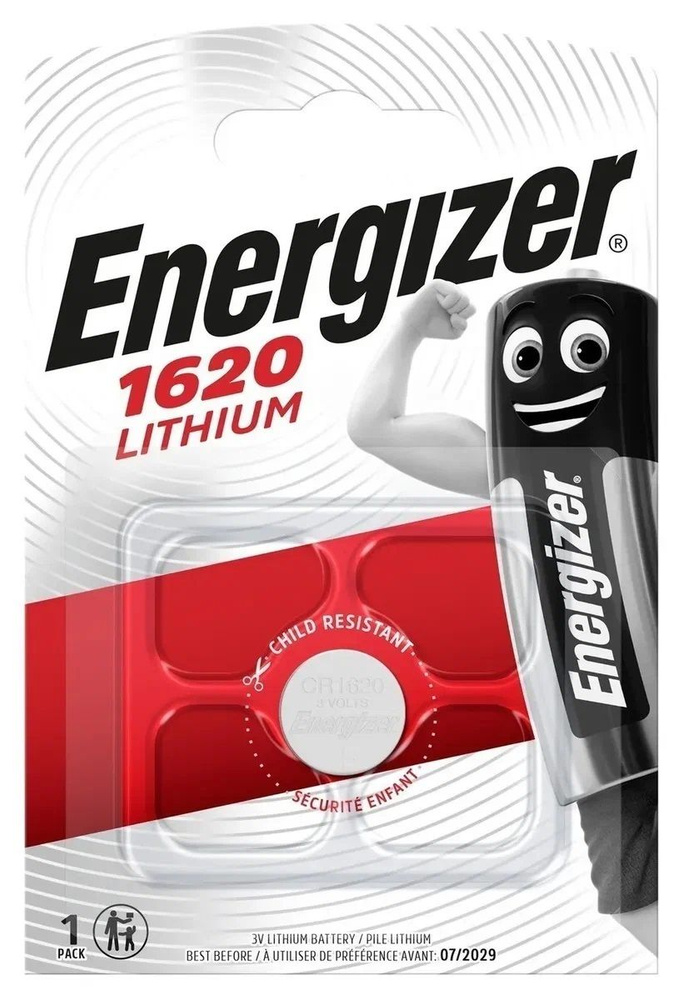 Energizer Батарейка CR1620, Литиевый тип, 5 В, 1 шт #1