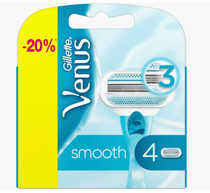 Gillette Venus Smooth Сменные кассеты, 4 шт/ #1