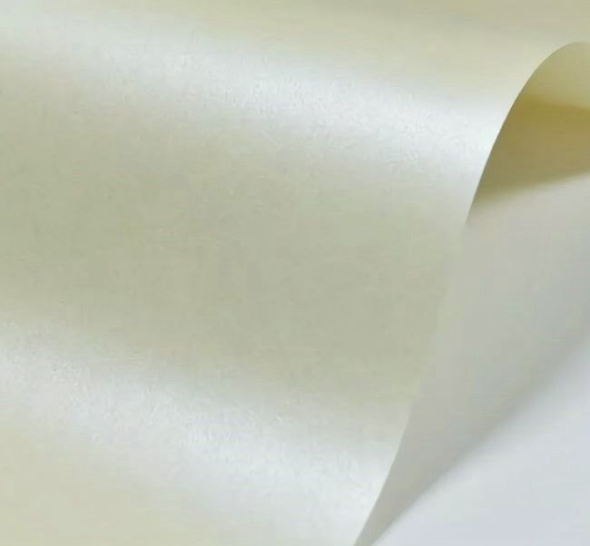 "Слоновая кость" перламутровая бумага для скрапбукинга, 5 листов, 30х30 см  #1