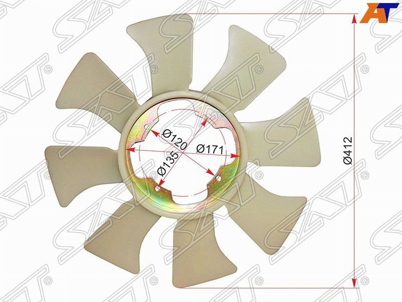 Крыльчатка вентилятора SAT для NISSAN ATLAS F22/H41 TD27 89-95 #1