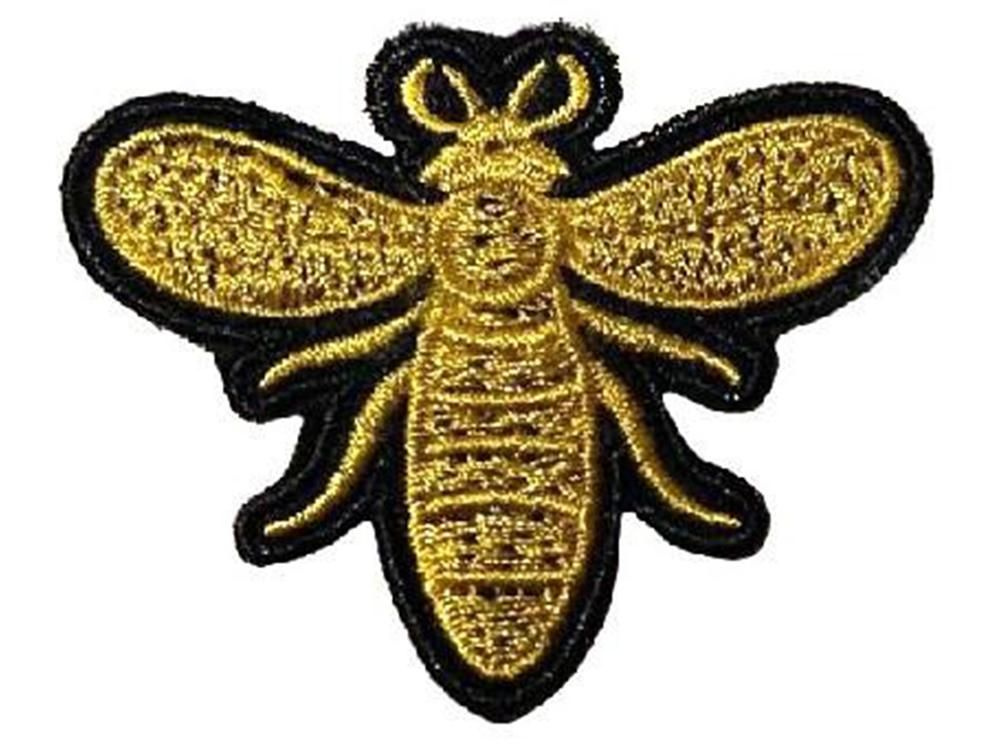 Патч - нашивка термоклеевая Пчела/Размер 5.5х4 см #1