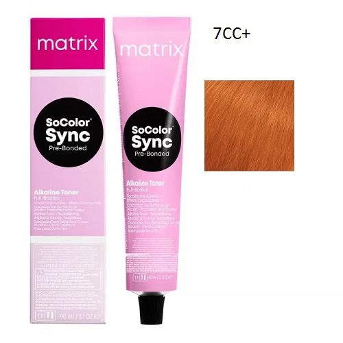 Крем краска MATRIX SoColor Sync Pre-Bonded 7CC+, 90 мл #1