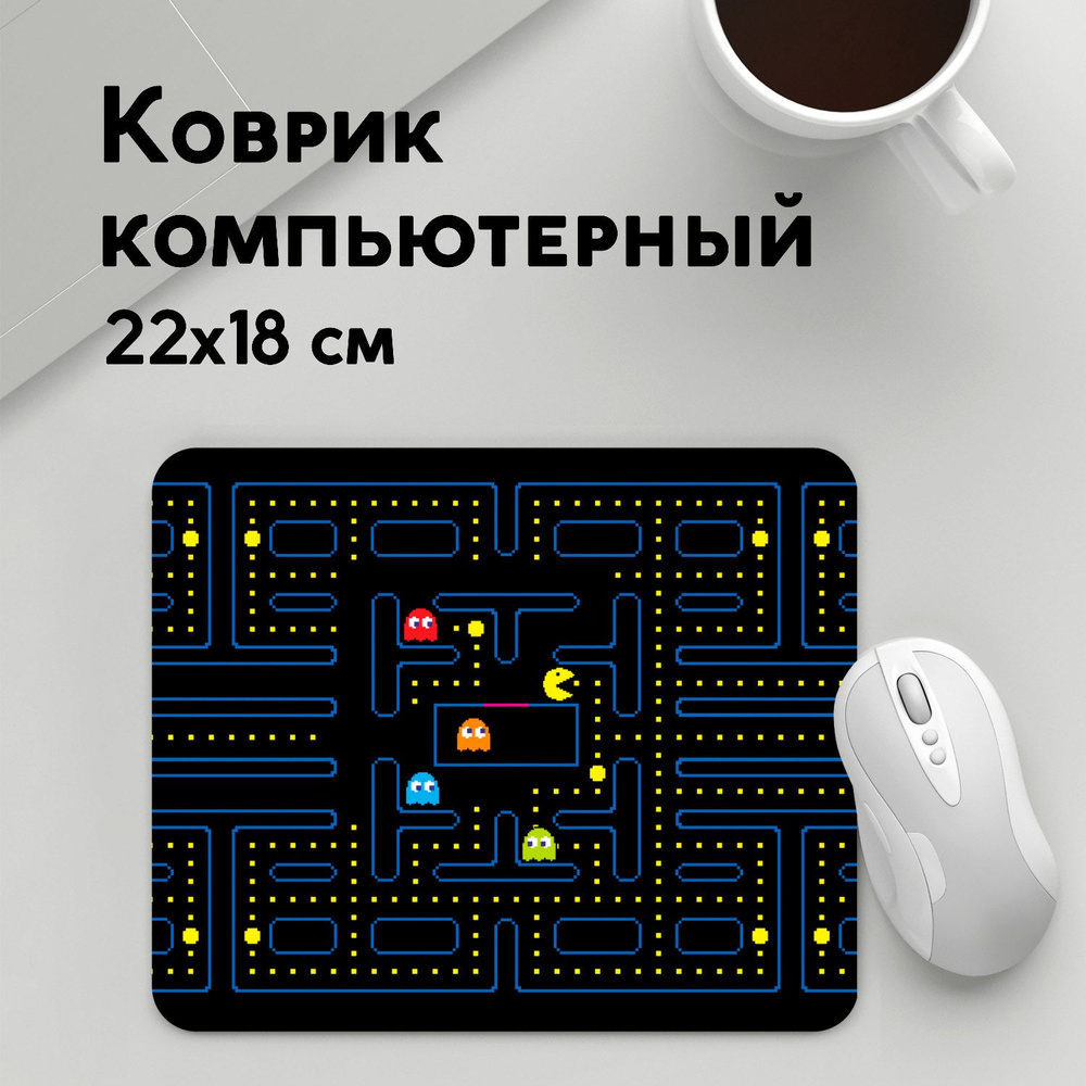 PANiN Игровой коврик для мыши MP22x18_UST3034873, L, бирюзовый, темно-синий  #1