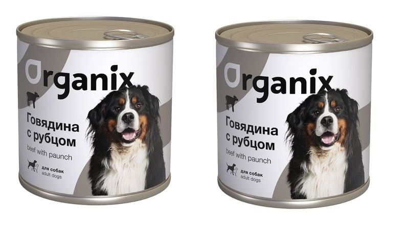 Консервы для собак Organix говядина с  рубцом. 750 гр х 2 шт #1