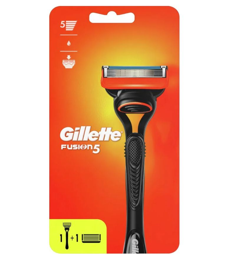 Gillette Fusion5 бритвенный станок с 2 сменными кассетами #1