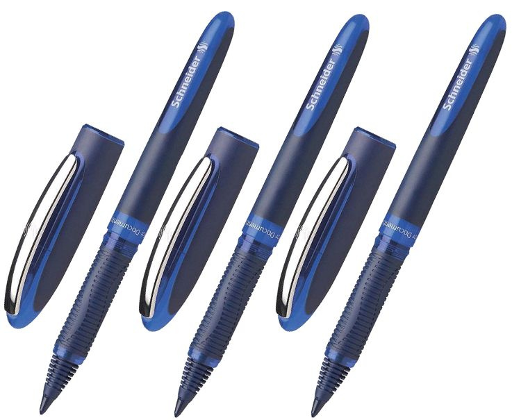 Schneider Ручка Роллер, толщина линии: 0.6 мм, цвет: Синий, 3 шт.  #1