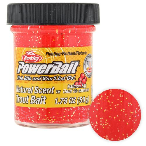 Форелевая паста Berkley Powerbait NATURAL SCENT CHEESE EGG RED GLITTER #1