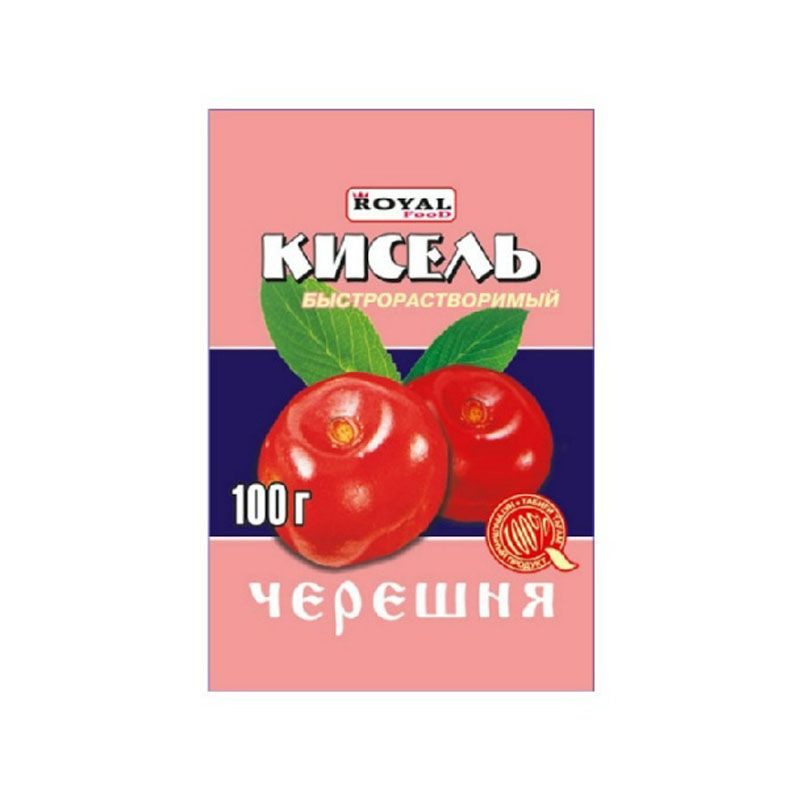 Кисель быстрорастворимый, быстрого приготовления, 5шт по 100г с содержанием натурального сока, вкус Черешня, #1