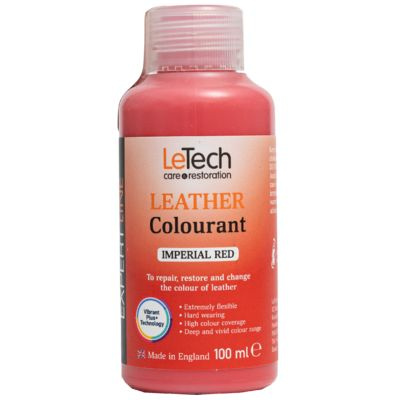 LeTech Expert Line Краска для кожи (Leather Colourant) Imperial Red, 100мл #1