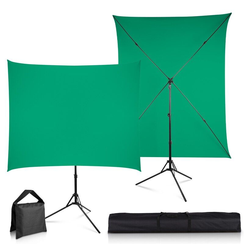 Хромакей зелёный фон 1.5х2 м. со Стойкой для фото и видео съёмки ...