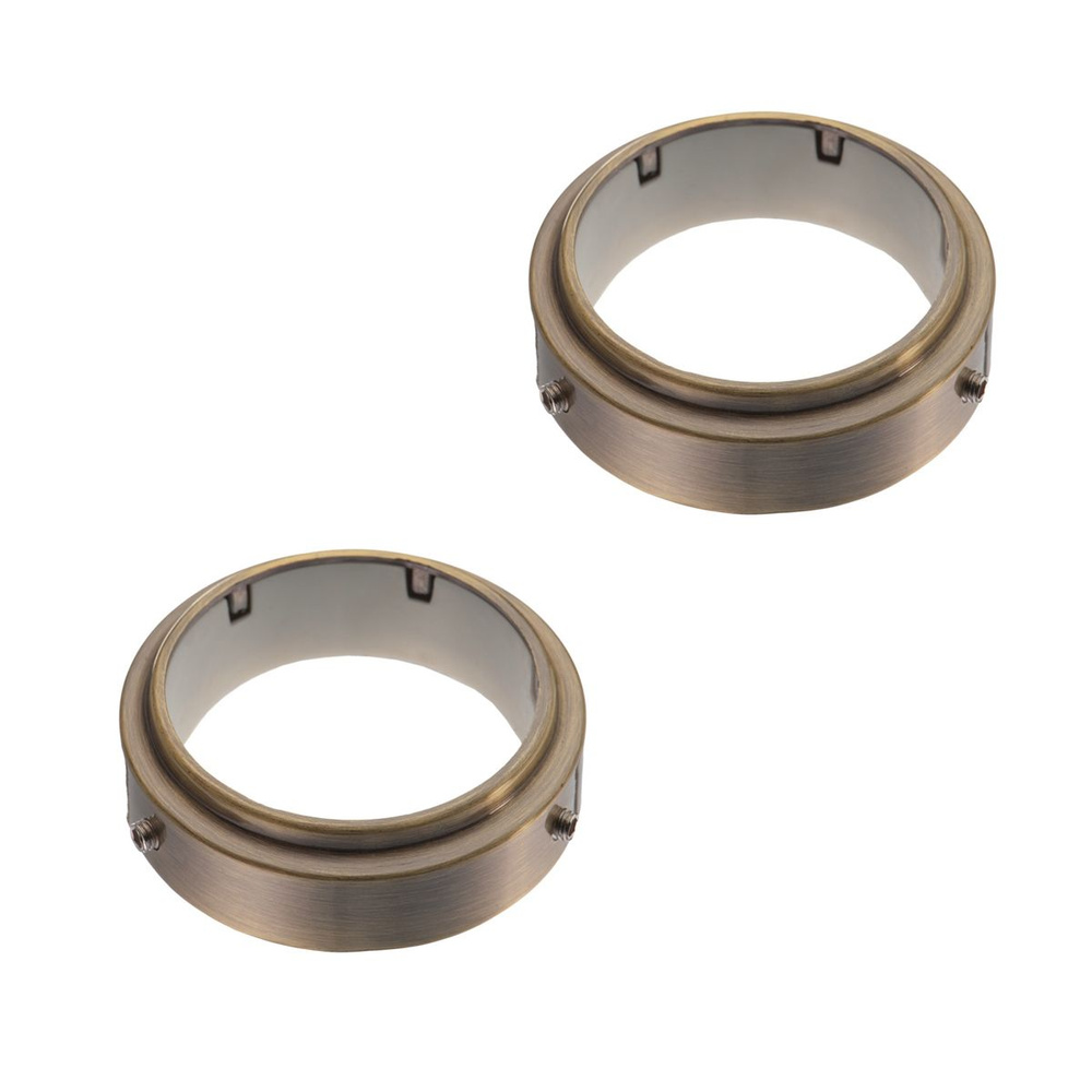 Крепежное кольцо для трубы диаметр 50 мм бронза (комплект 2 шт.)  #1