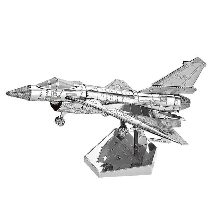 Металлический конструктор / 3D конструктор / Сборная модель 3D Metal Model Air force J-10B  #1