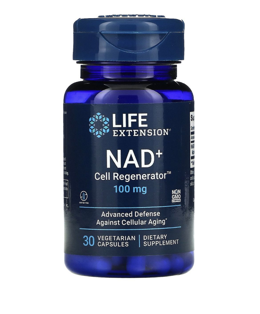 NAD + Cell Regenerator, никотинамид рибозид NIAGEN, 100 мг, 30 вегетарианских капсул.  #1