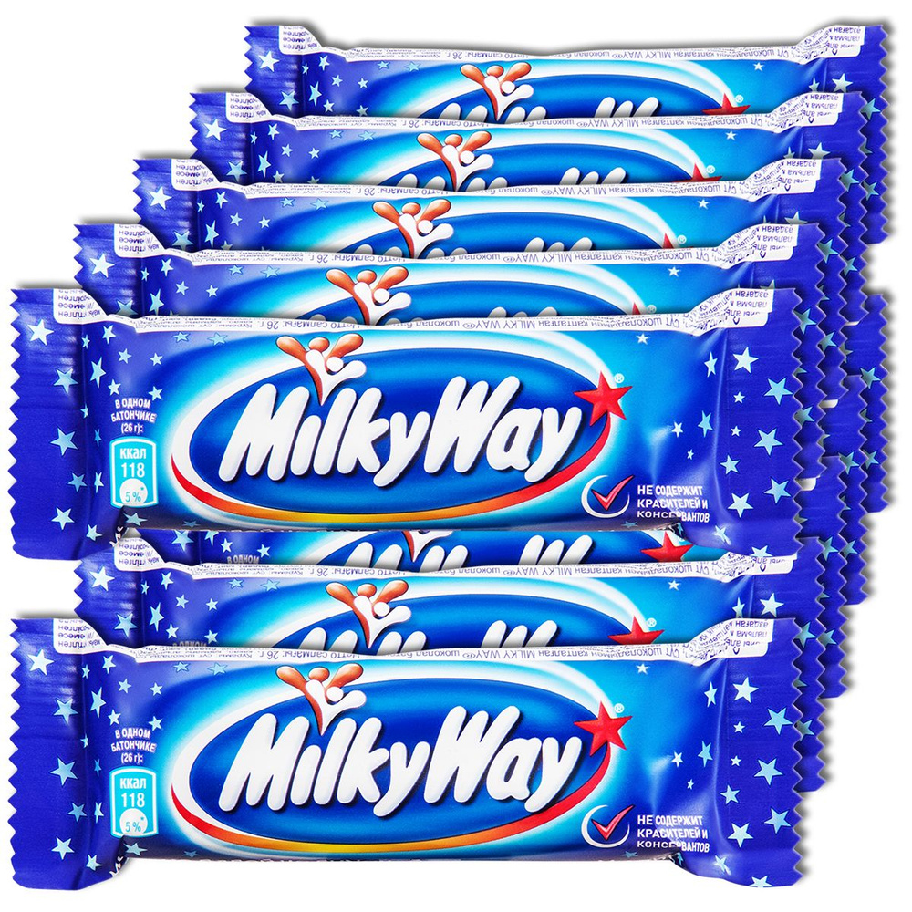 Шоколадный батончик MilkyWay (Милки вей), 26 г, 10 шт. #1