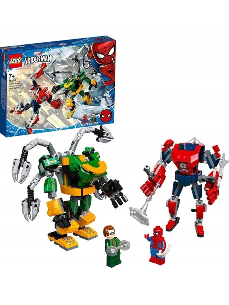 76198 Конструктор LEGO Marvel Spider-Man & Doctor Octopus Mech Battle Битва роботов: Человек-Паук против #1