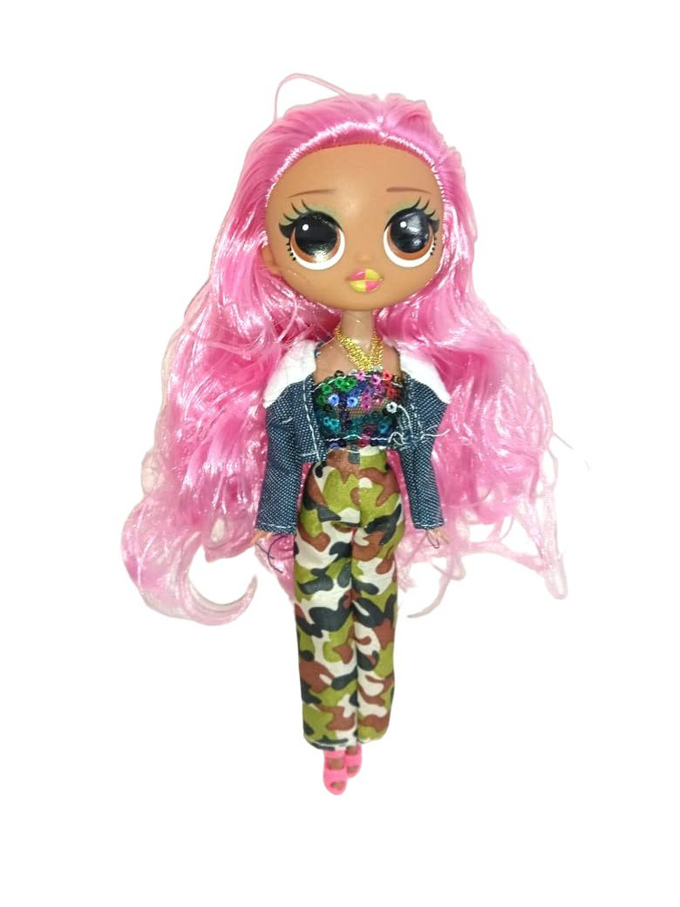 Куклы "Поп-артистки" Высота куклы 25 см Цвет розовый, хаки  #1