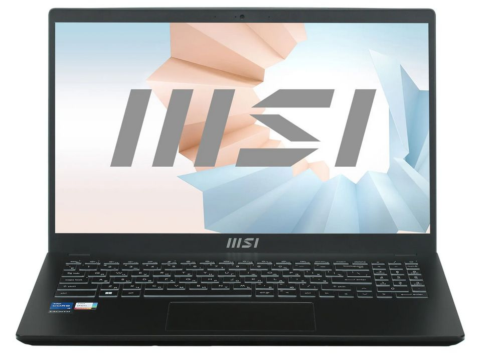 MSI Modern 15 B12M-209RU Ноутбук 15,6", Intel Core i5-1235U, RAM 16 ГБ, SSD 512 ГБ, Intel Iris Xe Graphics, #1