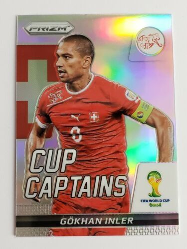 Коллекционная карточка Panini Prizm FIFA WORLD CUP 2014 - #12 Gokhan Inler - Cup Captains  #1