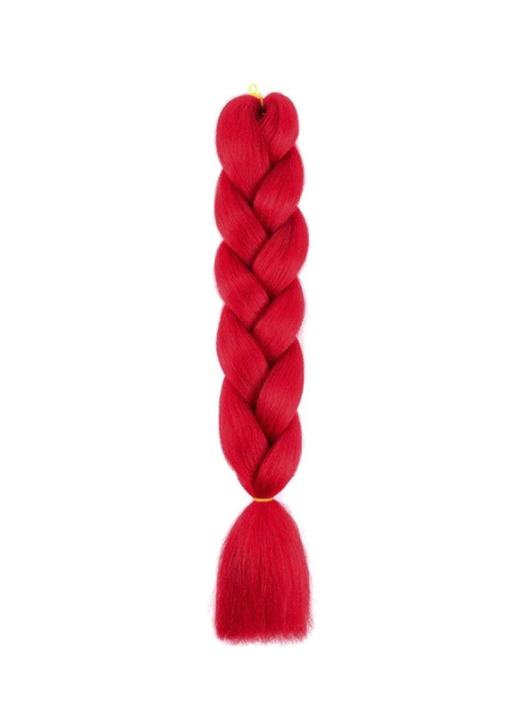 Канекалон для волос 60 см, красный #1