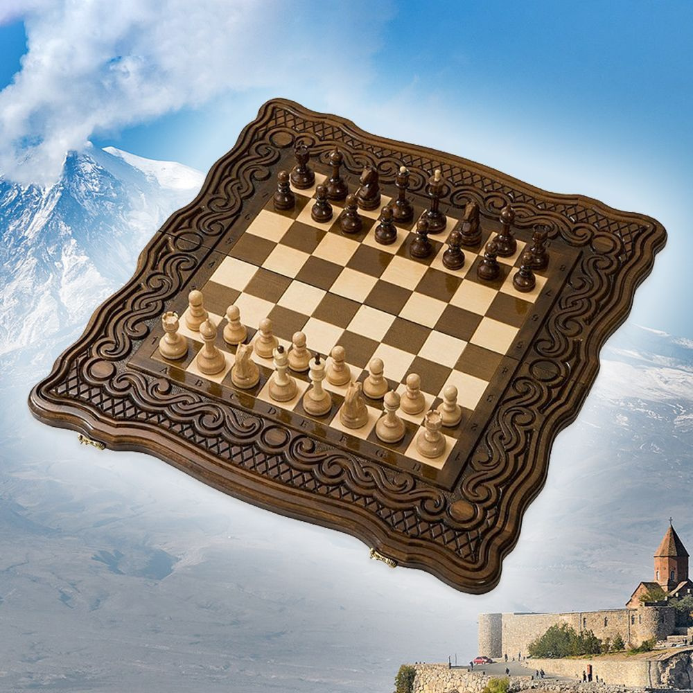 Резные шахматы и нарды Вейката #1