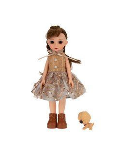 Кукла для девочки Мулиша со своим любимцем коллекция Ванильное небо , 33 см.  #1
