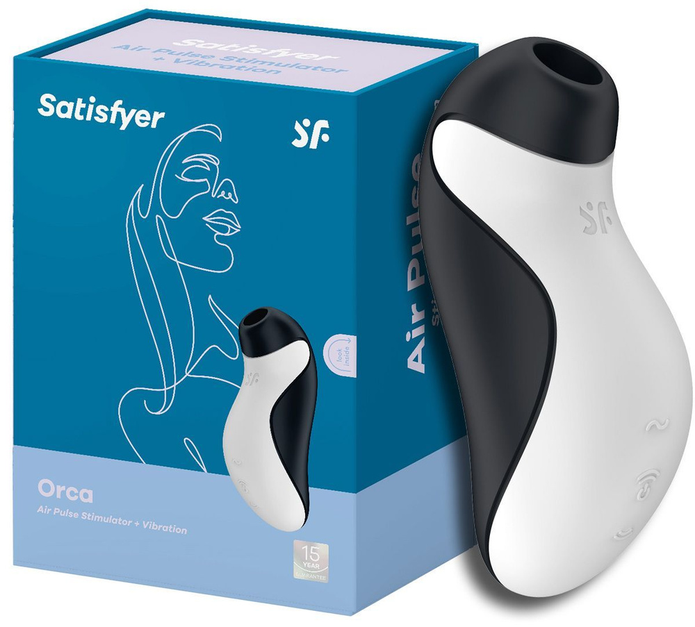 Вибратор Satisfyer Orca вакуумный клиторальный стимулятор с вибрацией Сатисфаер Косатка вакуумный для #1