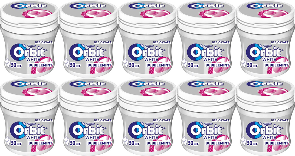 Жевательная резинка Orbit White Bubblemint, комплект: 10 шт. #1