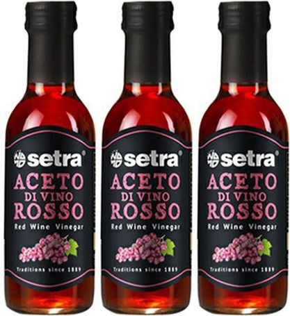Уксус Setra из красного вина 4% 250 мл, комплект: 3 упаковки по 250 г  #1
