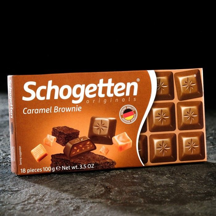 Шоколад Schogetten Caramell Brownie, 100 г #1