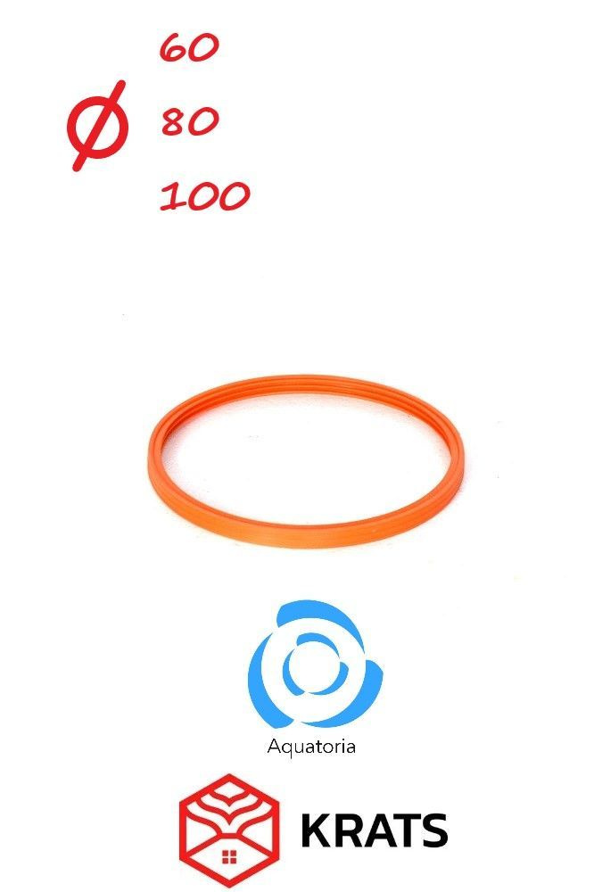 Уплотнительное силиконовое кольцо для дымоходов D60/80/100  #1