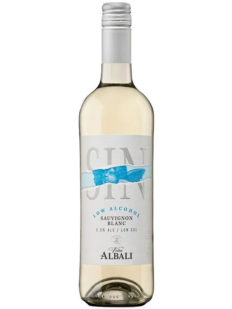 Вино безалкогольное белое полусухое Албали Совиньон блан, 0,75л. Albali Испания  #1
