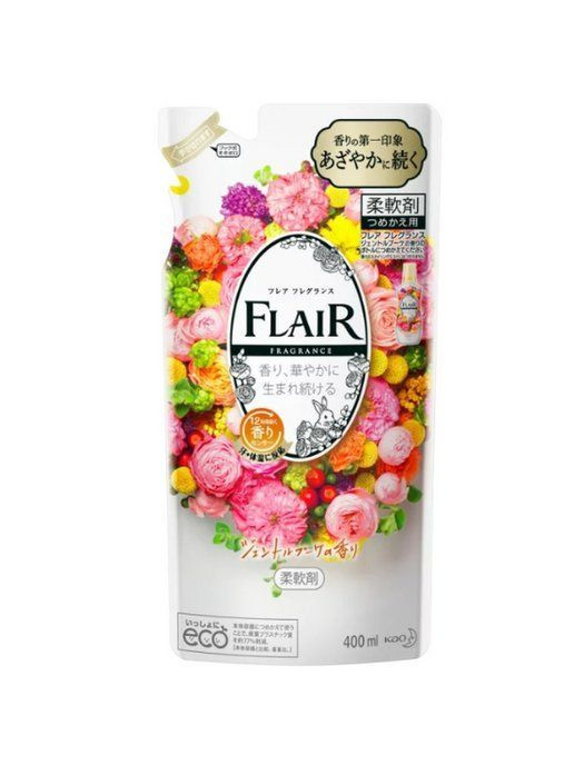 Kao Flair Fragrance Кондиционер для белья с антибактериальным эффектом с ароматом Изящный букет 400 мл #1