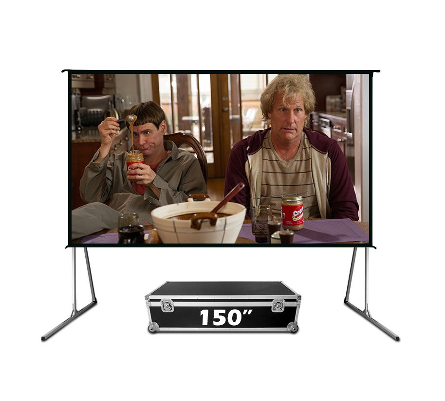 Экран для проектора S'OK серии Fast Folder SCPSFF-332x186RE 150'' 16:9 напольный, полотно White PVC  #1