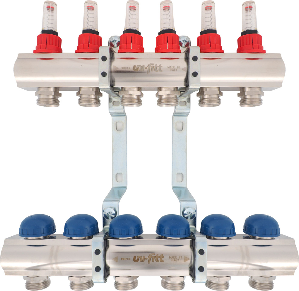 Коллекторная группа Uni-Fitt со встроенными расходомерами 1х3/4 6 выходов 440E4306  #1