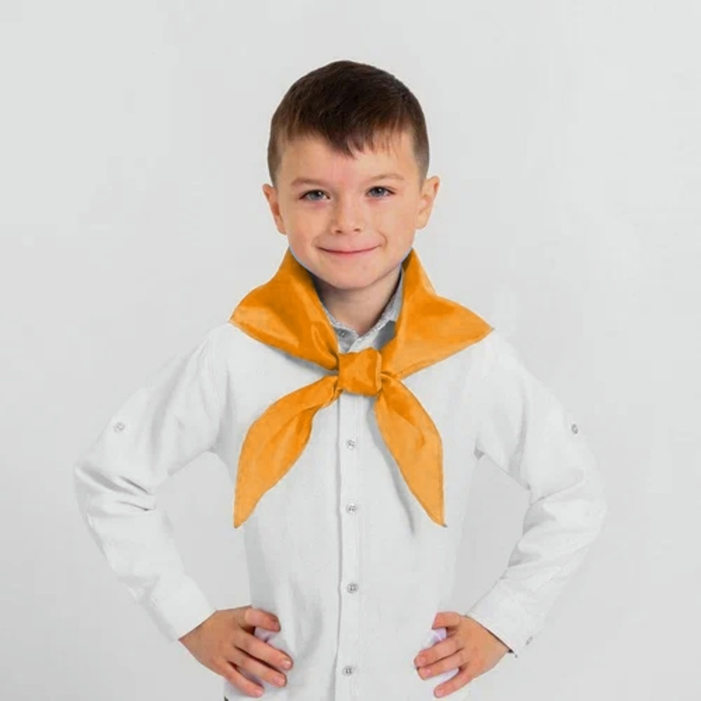 30 оранжевых пионерских галстуков для школы и спортивных мероприятий  #1