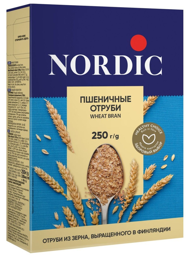 Nordic пшеничные отруби, 250г #1