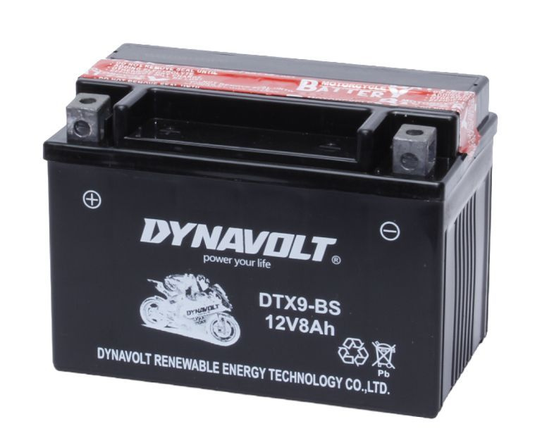 Аккумулятор Dynavolt DTX9-BS, 12V, AGM (YTX9-BS) #1